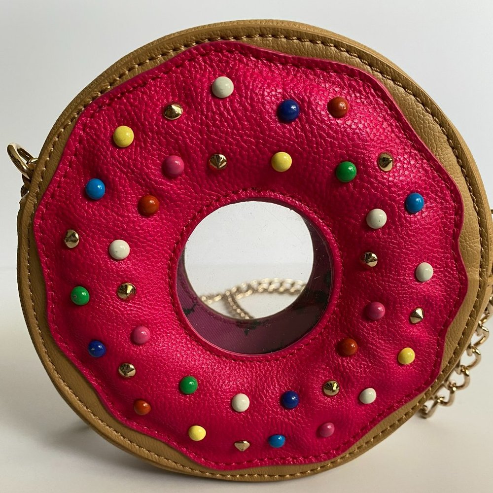 Betsey Johnson Donut with Sprinkles Crossbody Purse